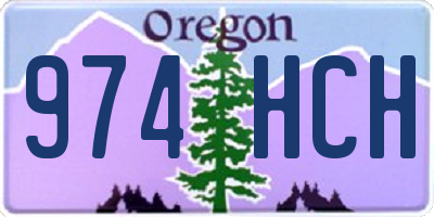 OR license plate 974HCH