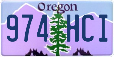 OR license plate 974HCI