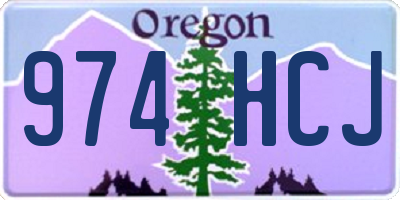 OR license plate 974HCJ