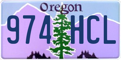 OR license plate 974HCL