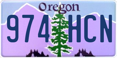 OR license plate 974HCN