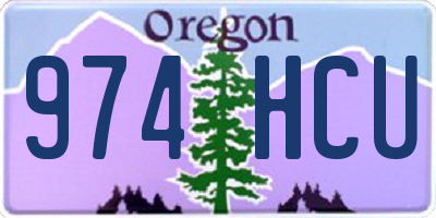 OR license plate 974HCU