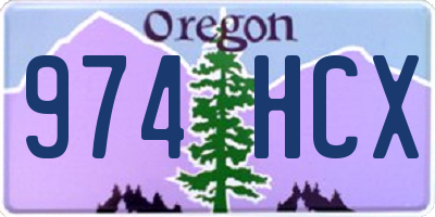 OR license plate 974HCX