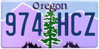 OR license plate 974HCZ