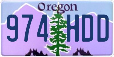 OR license plate 974HDD