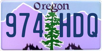 OR license plate 974HDQ