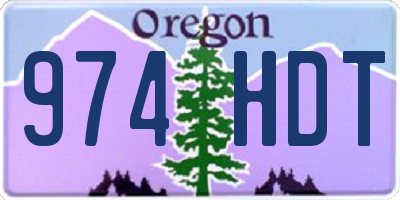 OR license plate 974HDT