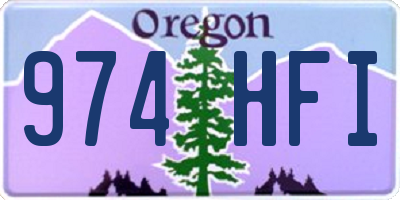 OR license plate 974HFI