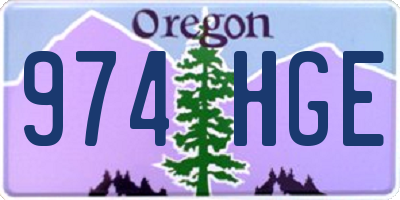 OR license plate 974HGE