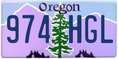 OR license plate 974HGL