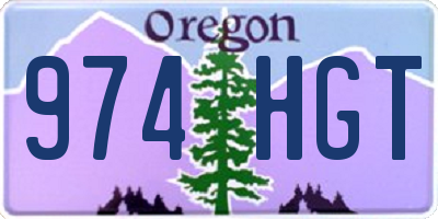 OR license plate 974HGT