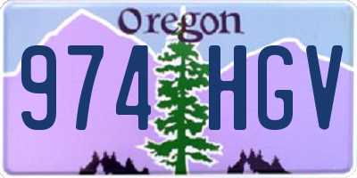 OR license plate 974HGV