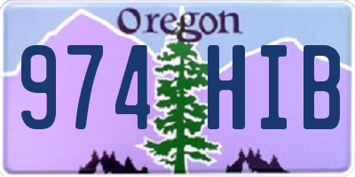OR license plate 974HIB