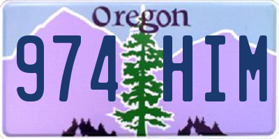 OR license plate 974HIM