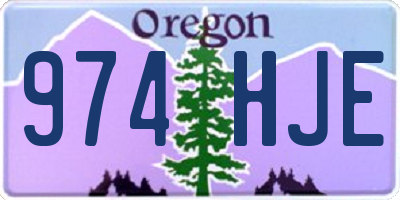 OR license plate 974HJE