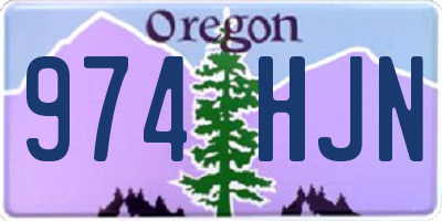 OR license plate 974HJN