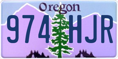 OR license plate 974HJR