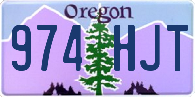 OR license plate 974HJT