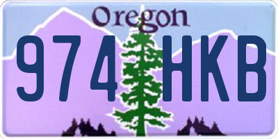 OR license plate 974HKB