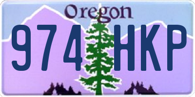 OR license plate 974HKP