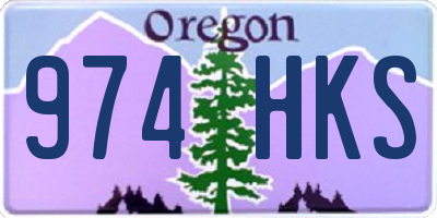 OR license plate 974HKS