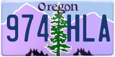 OR license plate 974HLA