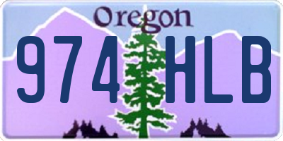 OR license plate 974HLB
