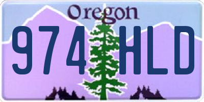 OR license plate 974HLD