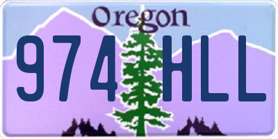 OR license plate 974HLL