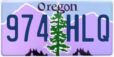 OR license plate 974HLQ