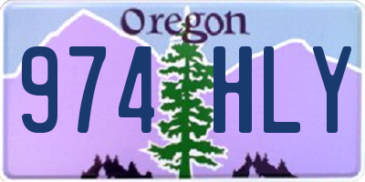 OR license plate 974HLY