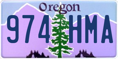 OR license plate 974HMA