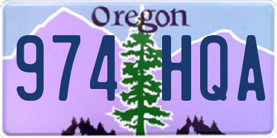 OR license plate 974HQA