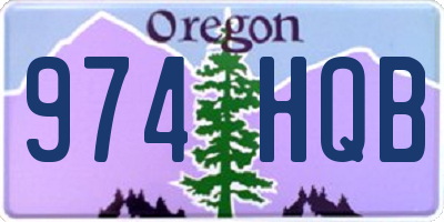 OR license plate 974HQB
