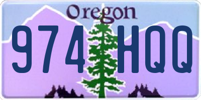 OR license plate 974HQQ