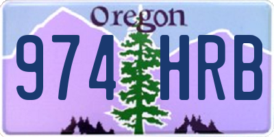 OR license plate 974HRB