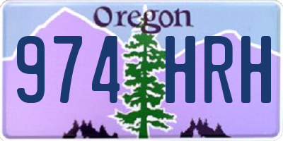 OR license plate 974HRH