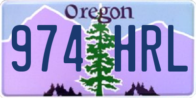 OR license plate 974HRL