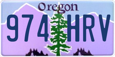 OR license plate 974HRV