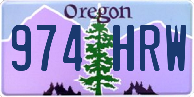OR license plate 974HRW