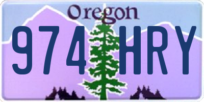 OR license plate 974HRY