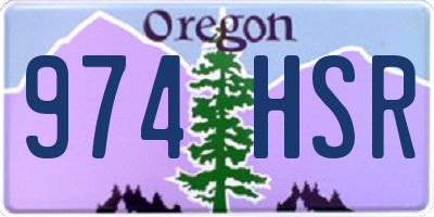 OR license plate 974HSR