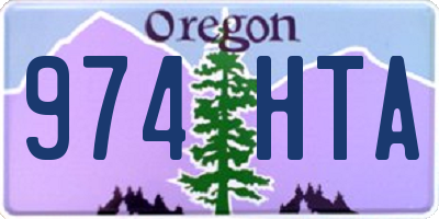 OR license plate 974HTA
