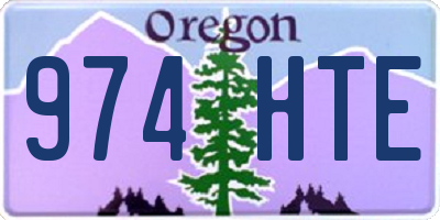 OR license plate 974HTE