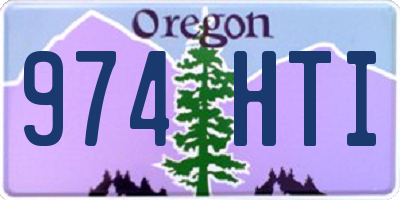 OR license plate 974HTI