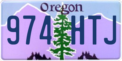 OR license plate 974HTJ