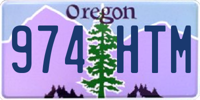 OR license plate 974HTM