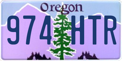 OR license plate 974HTR