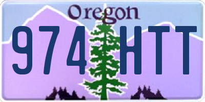 OR license plate 974HTT