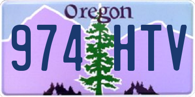 OR license plate 974HTV
